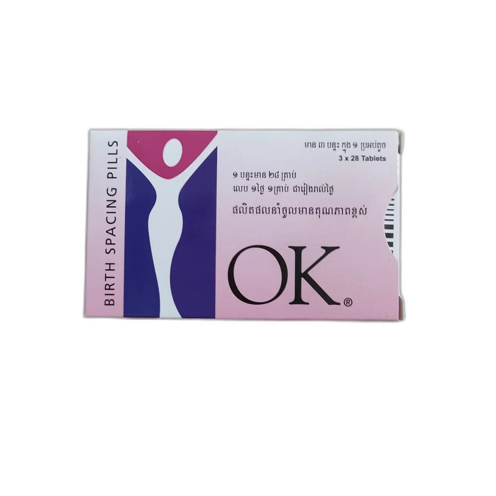 OK Birth Spacing Pills Levonorgestrel 0.15 mg / Ethinylestradiol 0.03 mg + Ferrous fumarate 75 mg