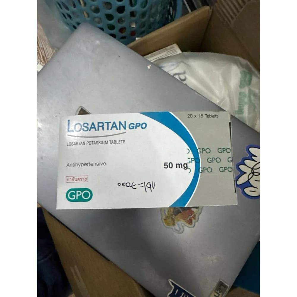 Losartan GPO 50 mg Losartan potassium 50 mg per tablet