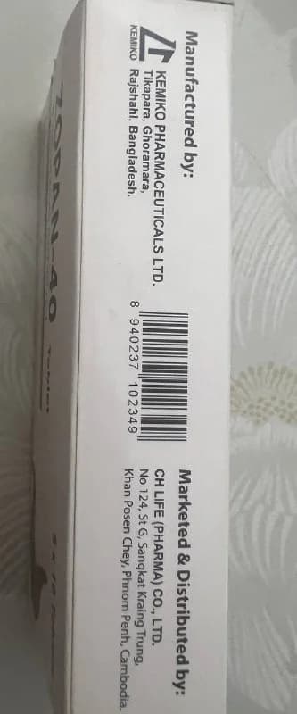 ZOPAN-40 Pantoprazole 40mg