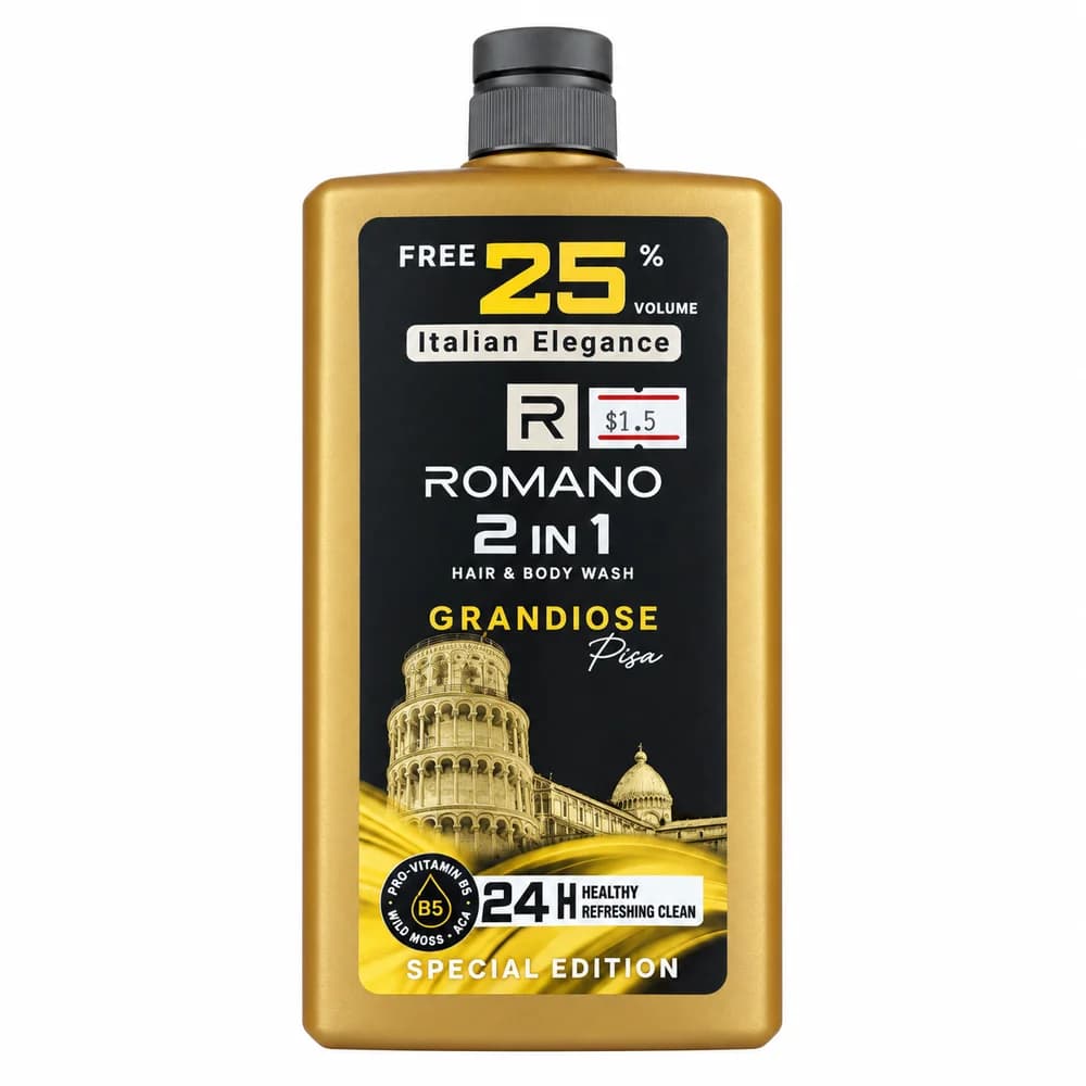Romano Grandiose 2-in-1 Hair & Body Wash (Pisa Special Edition) 900 g