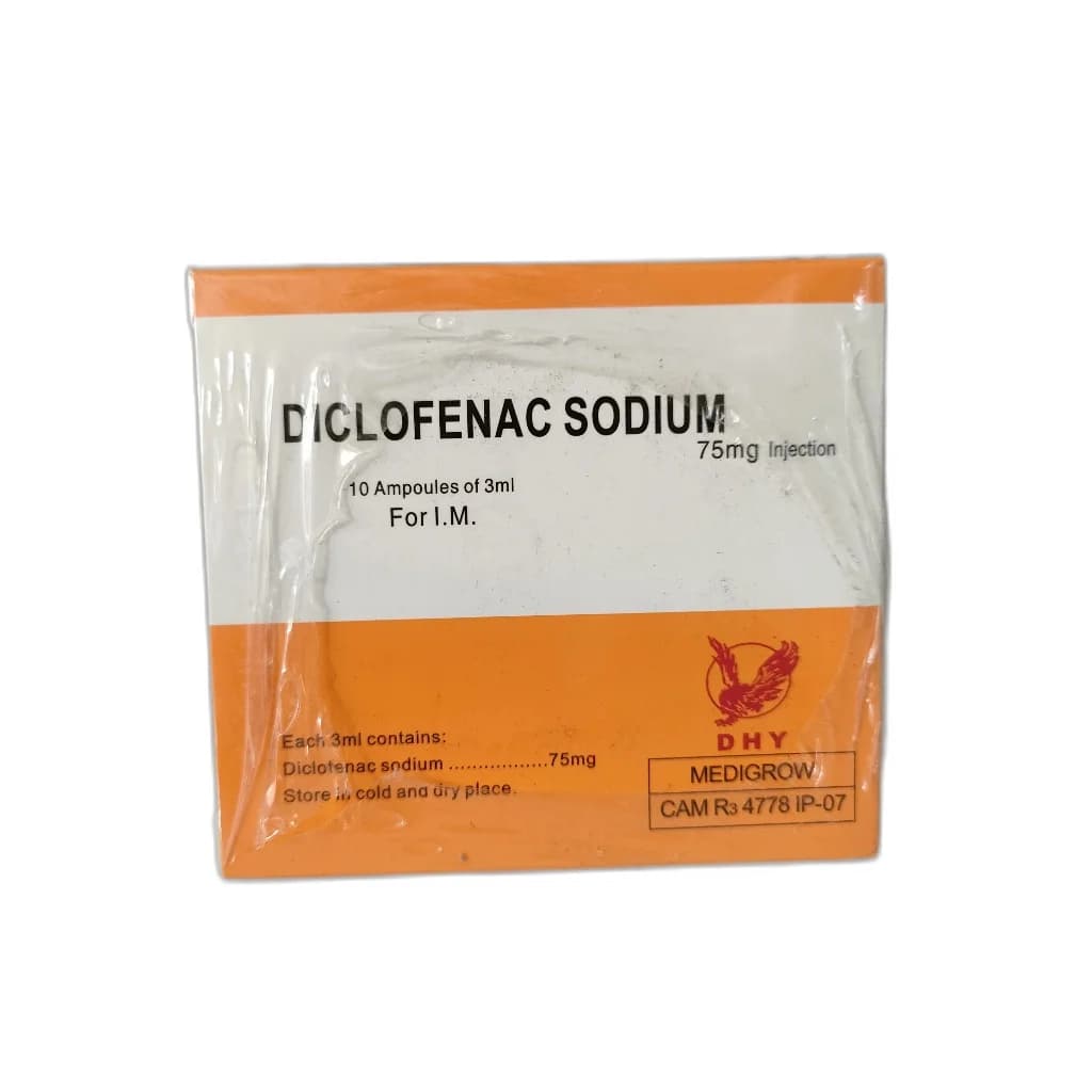 Diclofenac Sodium inj  75mg/3ml