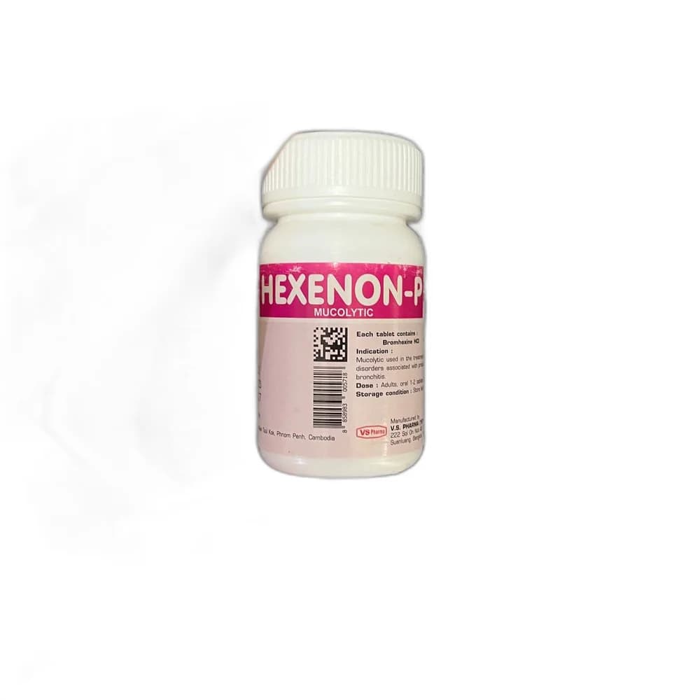Hexenon-P Bromhexine hydrochloride 4 mg per tablet