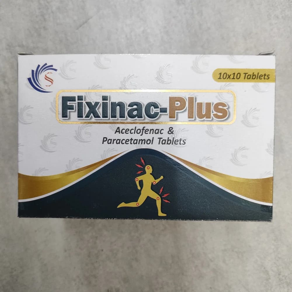 Fixinac-Plus Aceclofenac + Paracetamol per tablet