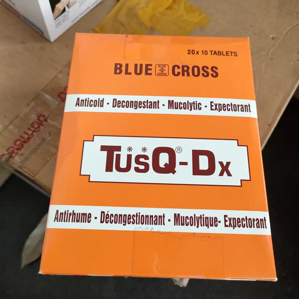 TusQ-Dx 8 mg / 5 mg / 100 mg / 2 mg / 500 mg