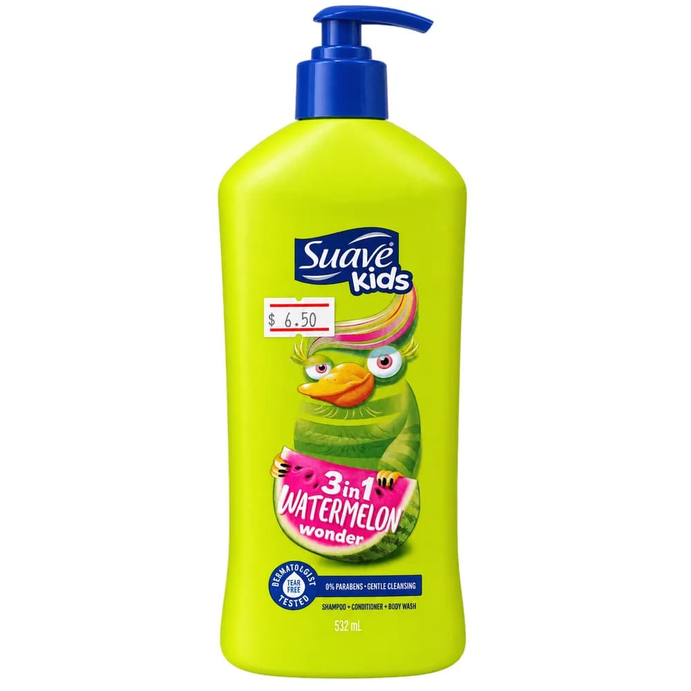 Suave Kids Watermelon Wonder 3-in-1 532 mL