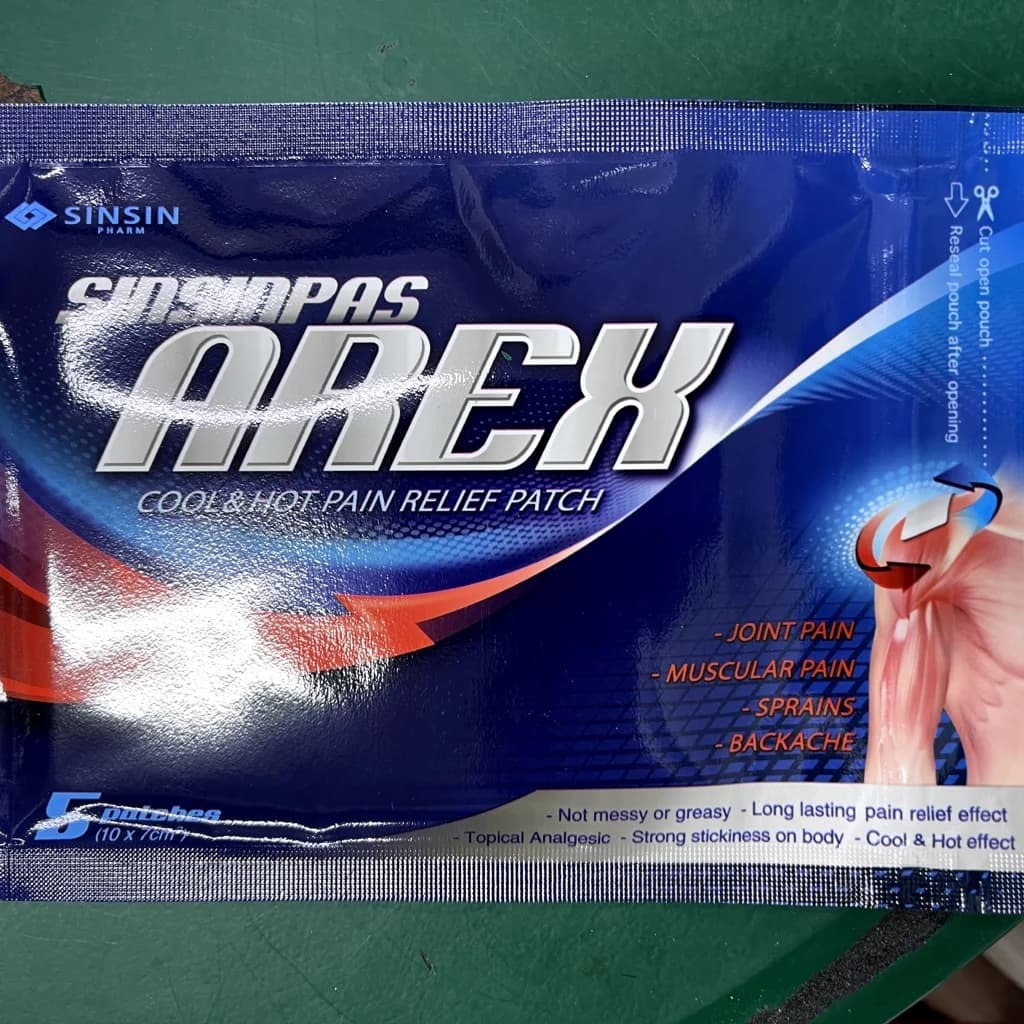 Sinsinpas Arek (Cool& Hot Pain Relief Patch 10x7cm
