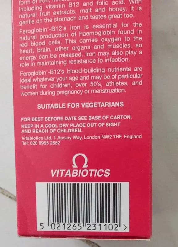 Feroglobin-B12 N/A