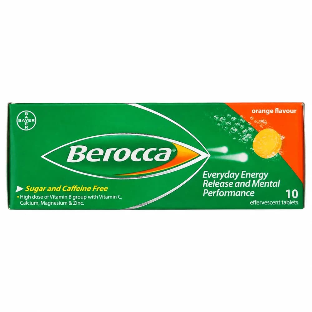 Berocca Performance Orange flavour, 10 effervescent tablets