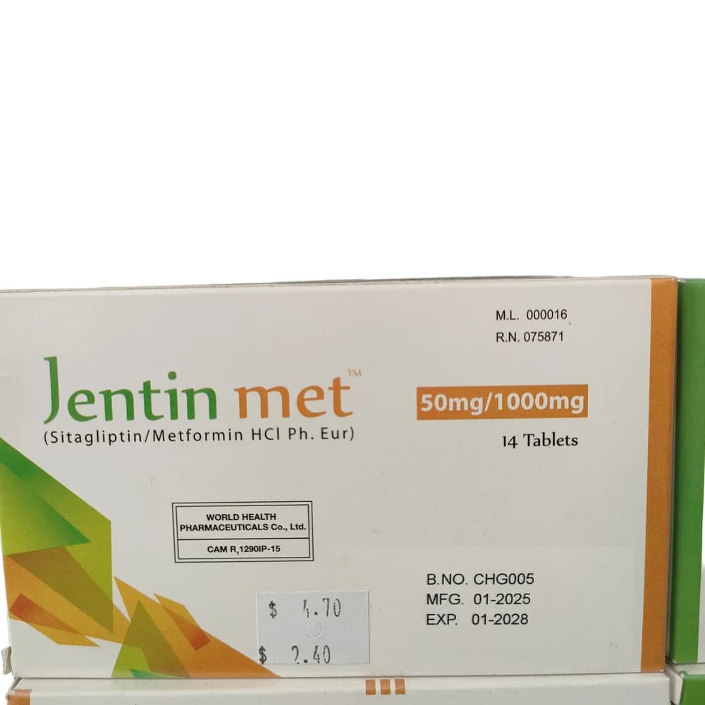 Jentin met 50 mg / 1000 mg