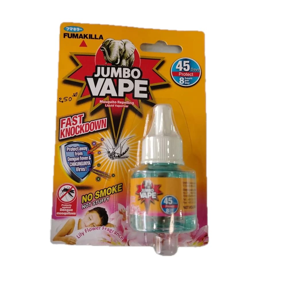 Jumbo Vape Mosquito Repelling Liquid Refill 34 ml (45 days, Lily flower)