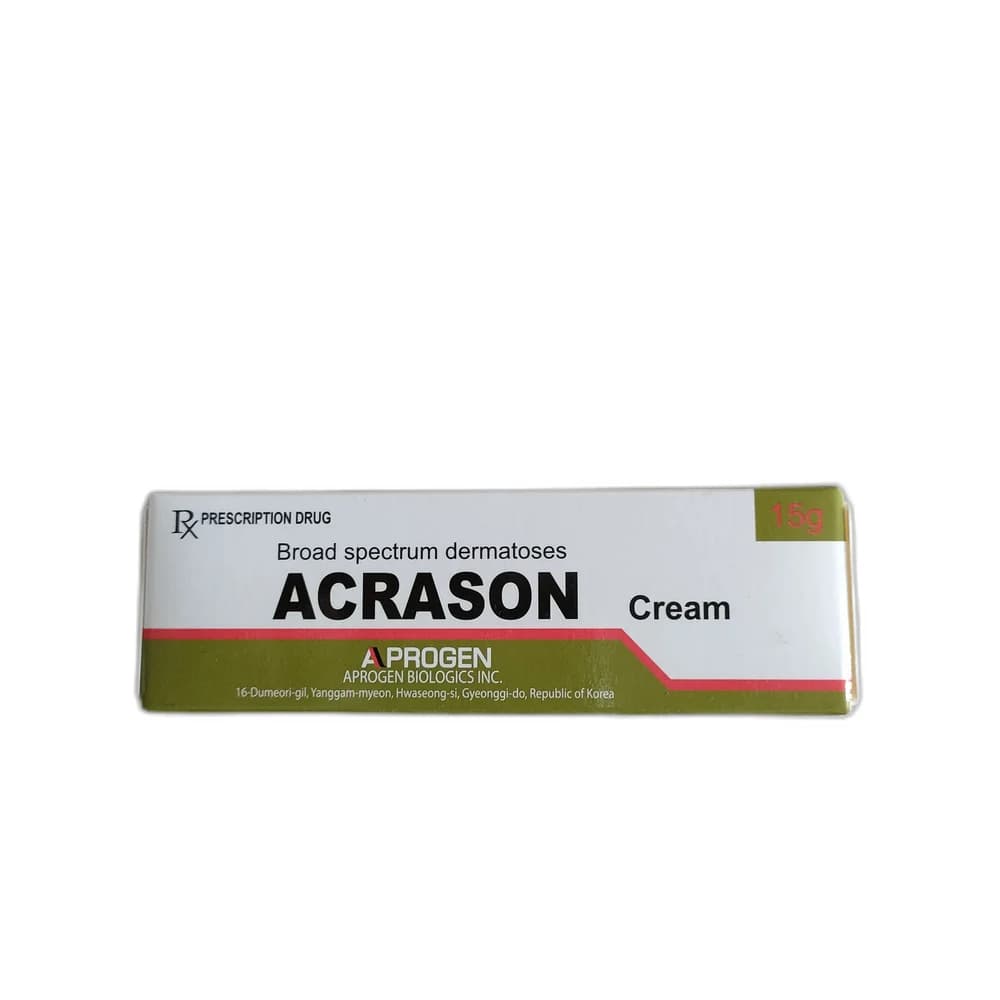Acrason Cream Betamethasone dipropionate 0.64 mg / clotrimazole 10 mg / gentamicin sulfate 1 mg per g