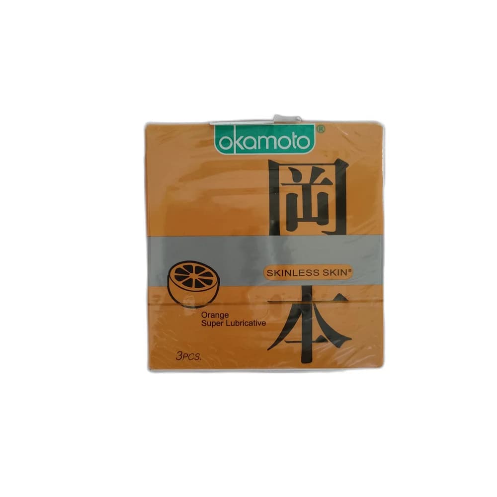 Okamoto Skinless Skin Orange Super Lubricative Condoms 53 ± 2 mm