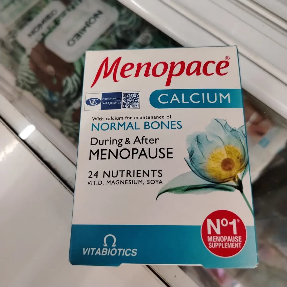 Menopace Calcium Calcium 700 mg per 2-tablet daily serving