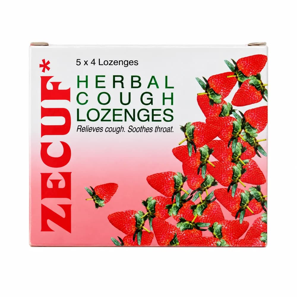 Zecuf Strawberry Flavor Herbal Cough Lozenges