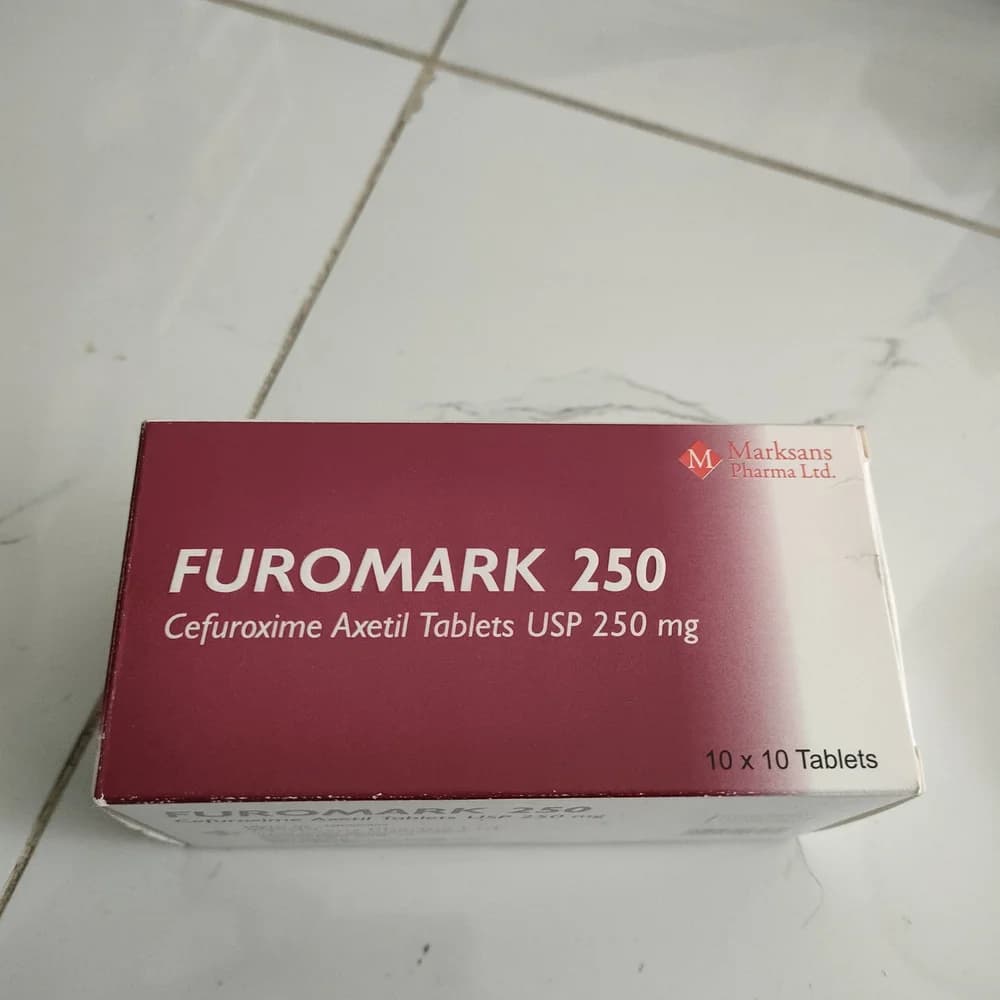 Furomark 250 Cefuroxime Axetil Tablets USP 250mg, 10x10 (100 tablets)