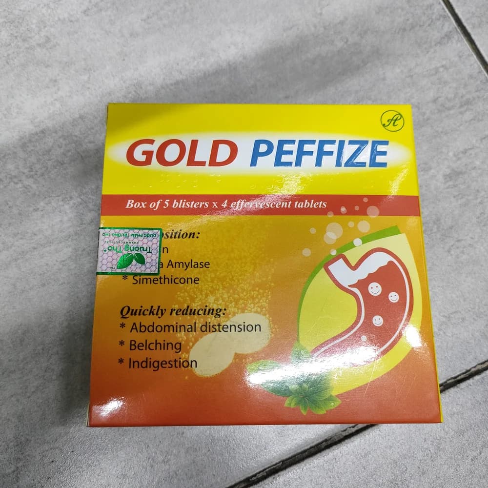 Gold Peffize Pancreatin + Amylase + Simethicone per effervescent tablet