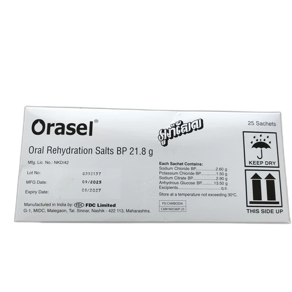 Orasel Oral Rehydration Salts 21.8 g sachet
