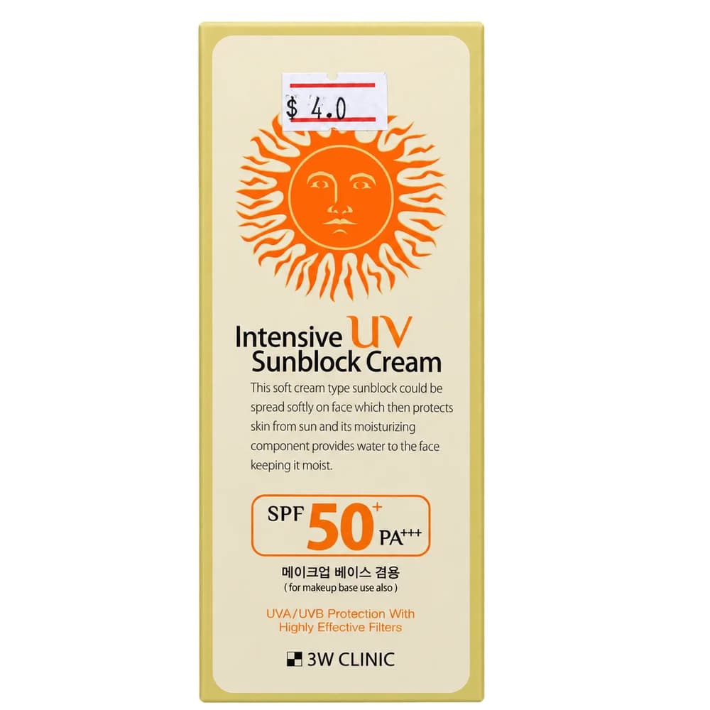 3W CLINIC Intensive UV Sunblock Cream