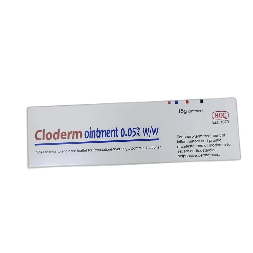 Cloderm Clobetasol 0.05% w/w (as clobetasol propionate 0.0568% w/w)