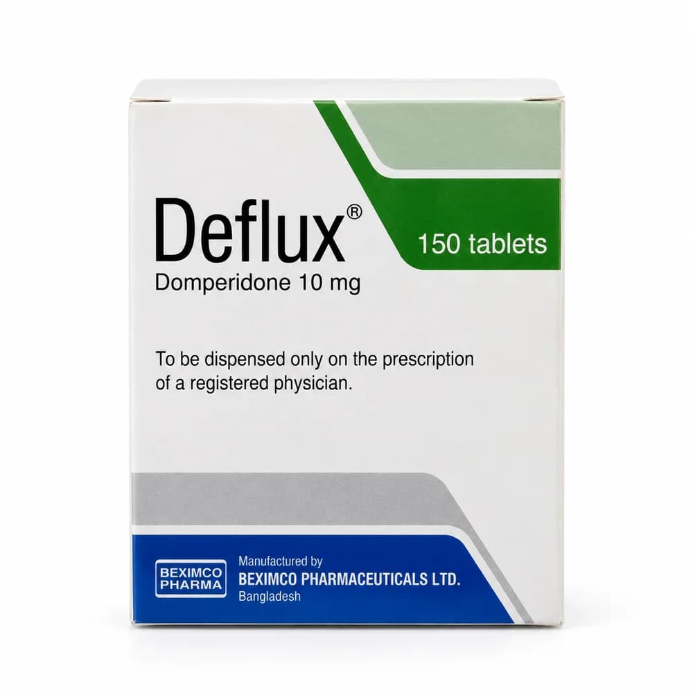 Deflux Domperidone maleate equivalent to domperidone 10 mg per tablet