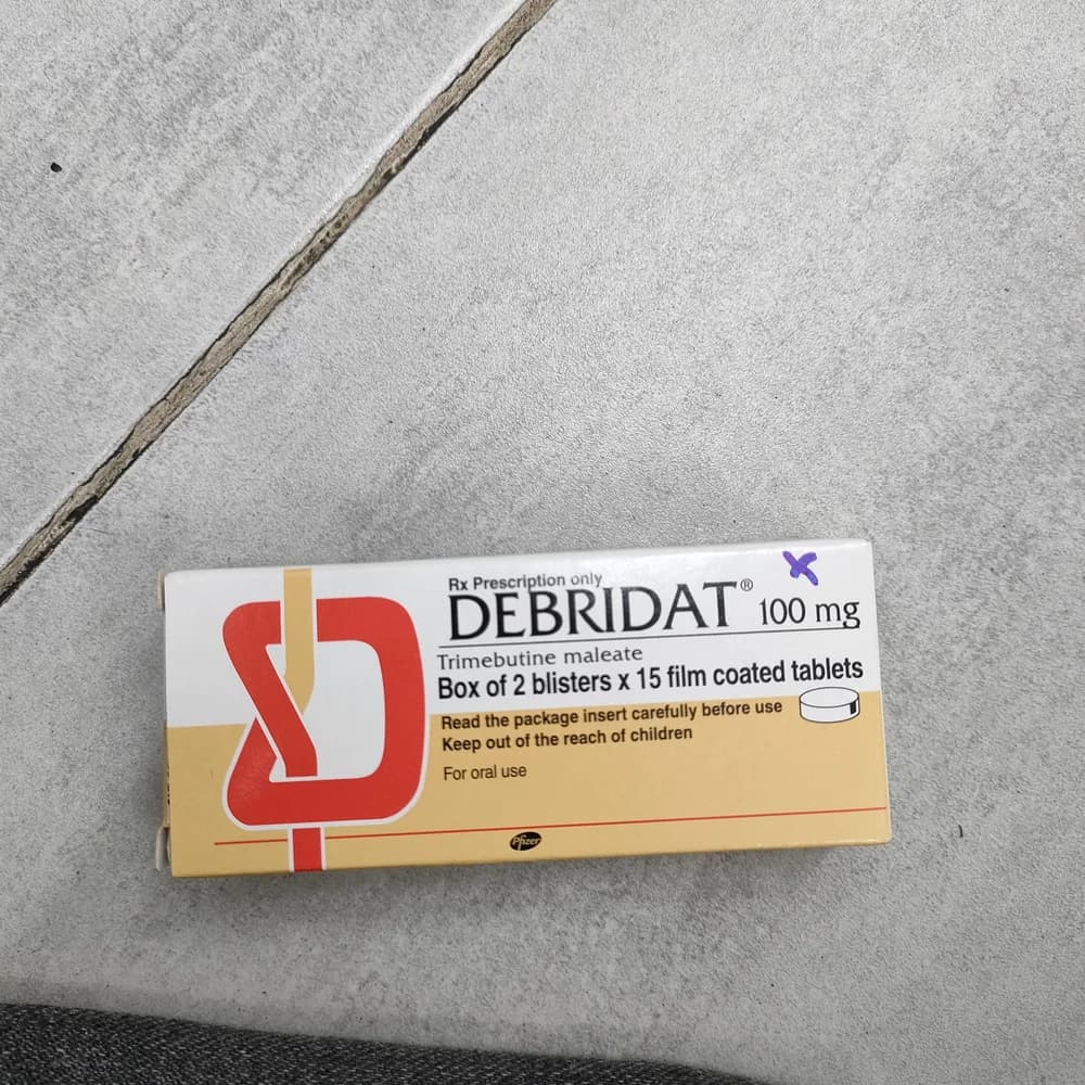 Debridat 100mg Trimebutine maleate 100 mg per film-coated tablet