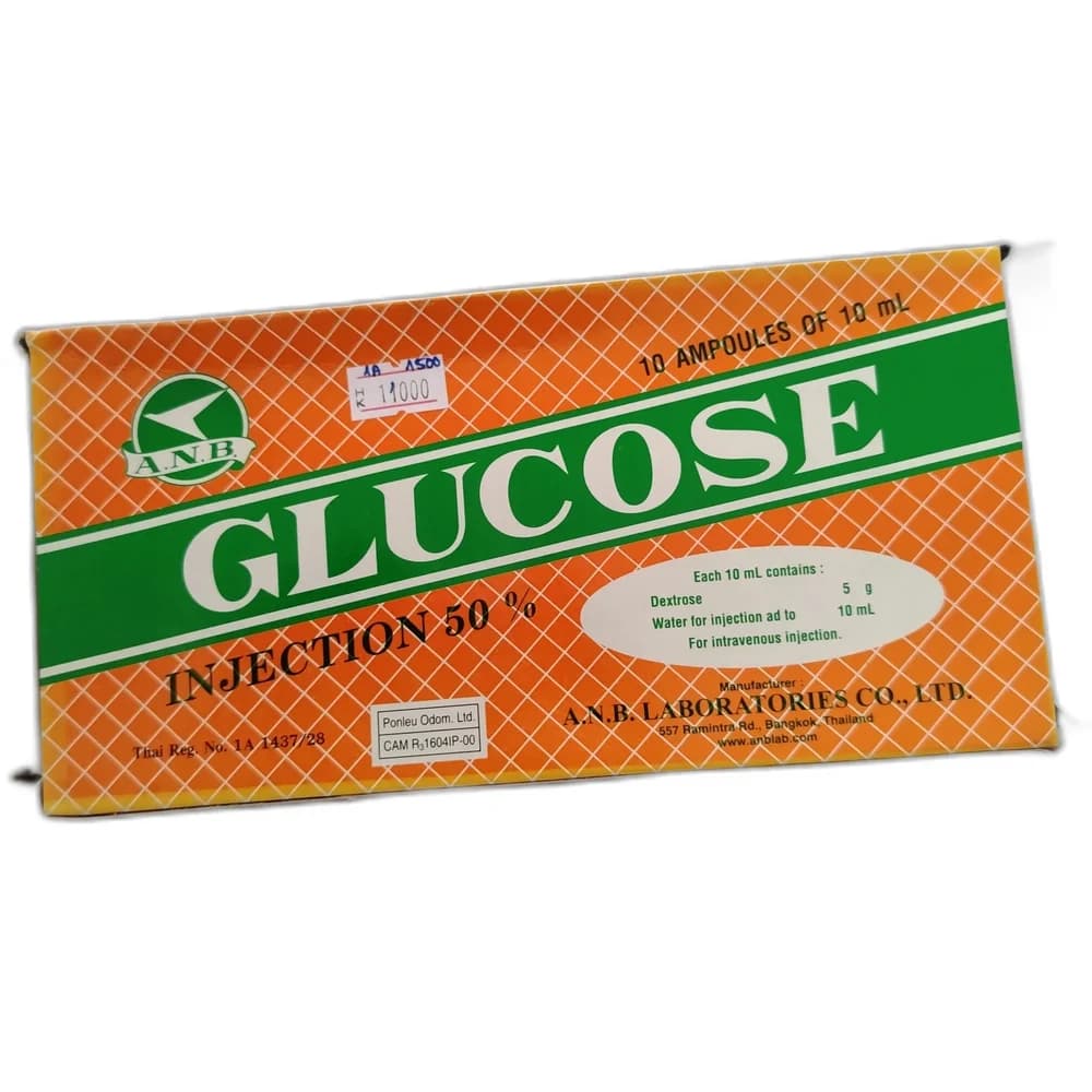 Glucose Injection 50% 5 g per 10 mL (50% w/v)