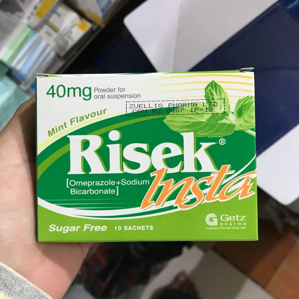 Risek Insta 40 mg / 1680 mg powder for oral suspension