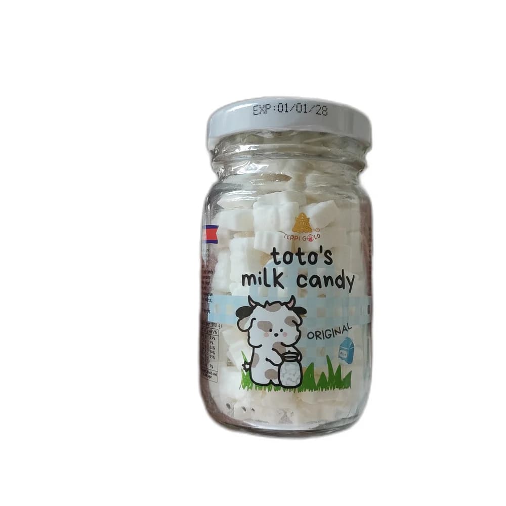 Toto's Milk Candy Original Candy jar