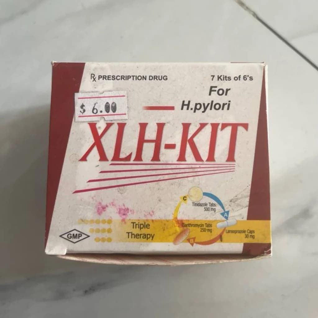 XLH-KIT Tinidazole 500 mg, Clarithromycin 250 mg, Lansoprazole 30 mg