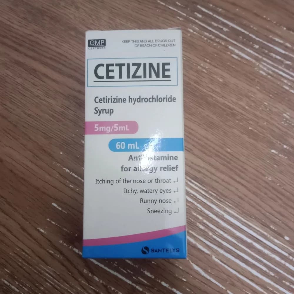 Cetizine Cetirizine hydrochloride 5 mg / 5 mL