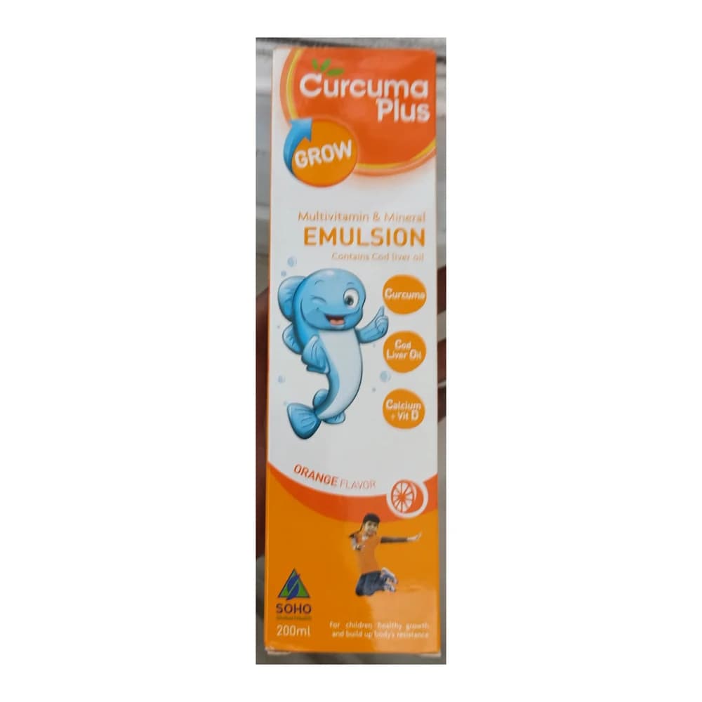 Curcuma Plus Grow Emulsion Orange flavor (200 mL)