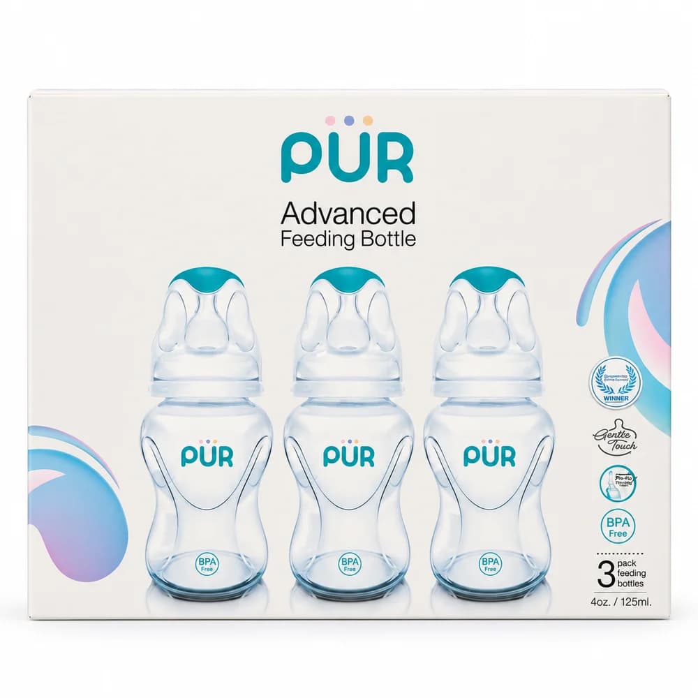 PUR Advanced Feeding Bottle 4 oz / 125 ml