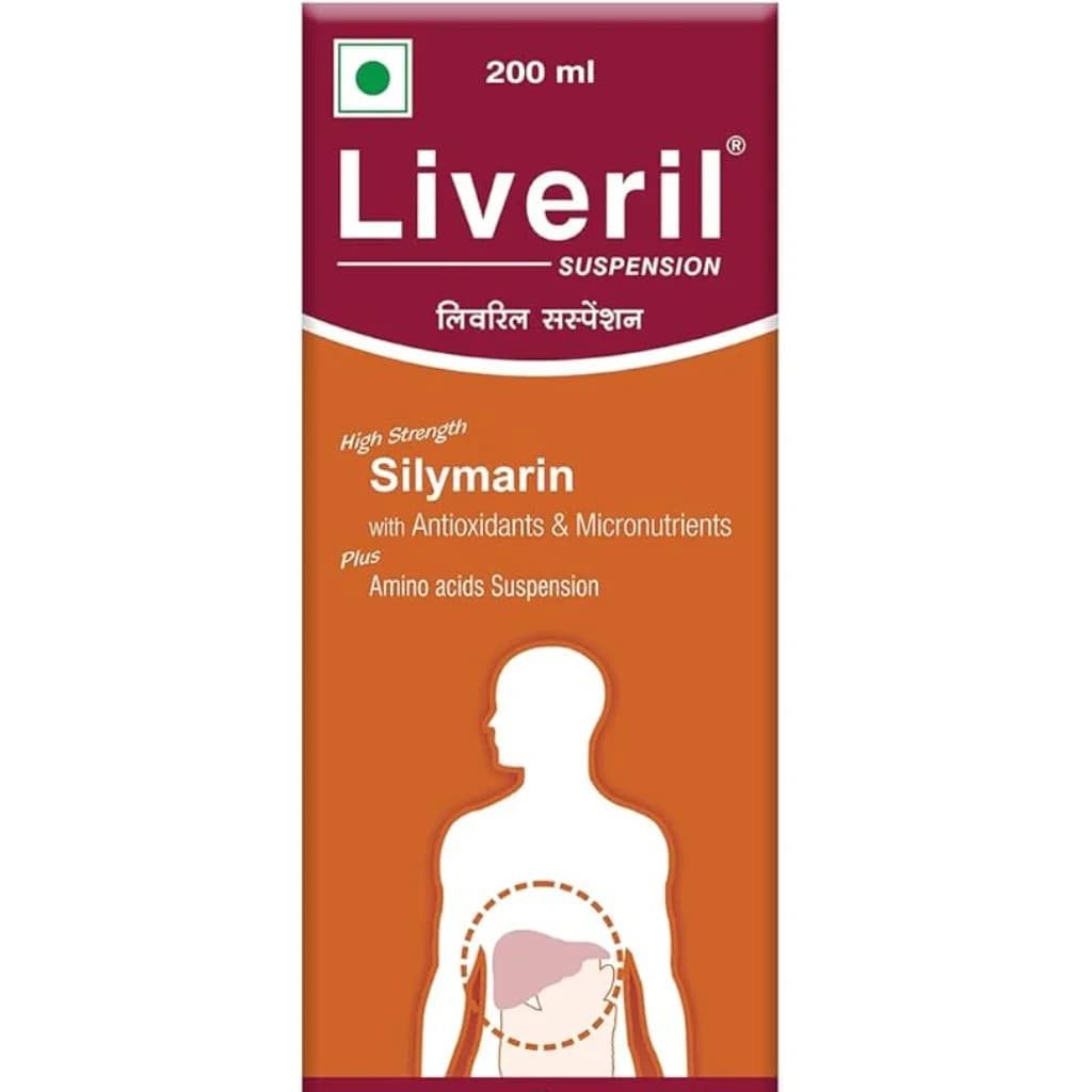 Liveril Silymarin (Milk Thistle Extract) 280 mg per 2 tablets; plus B-vitamins and minerals — see supplement facts panel.
