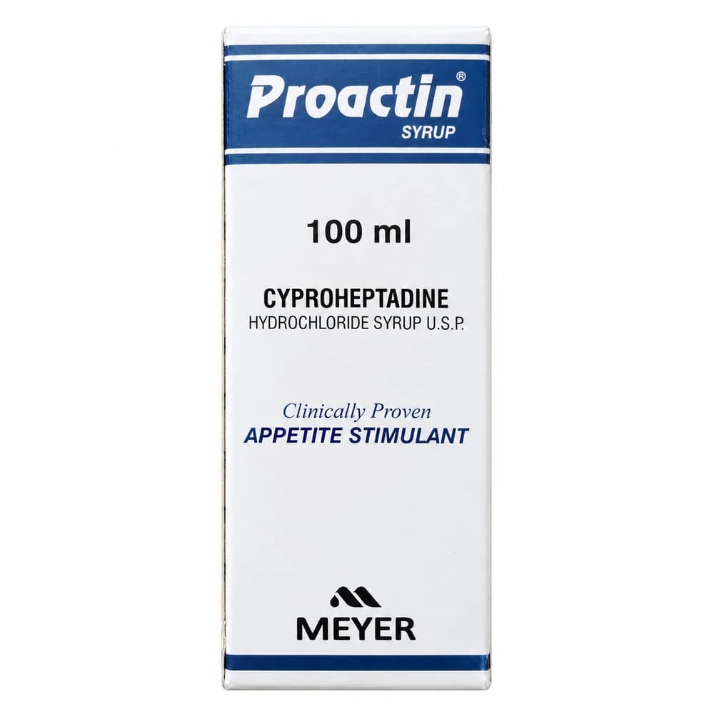 Proactin Cyproheptadine hydrochloride 2 mg/5 mL