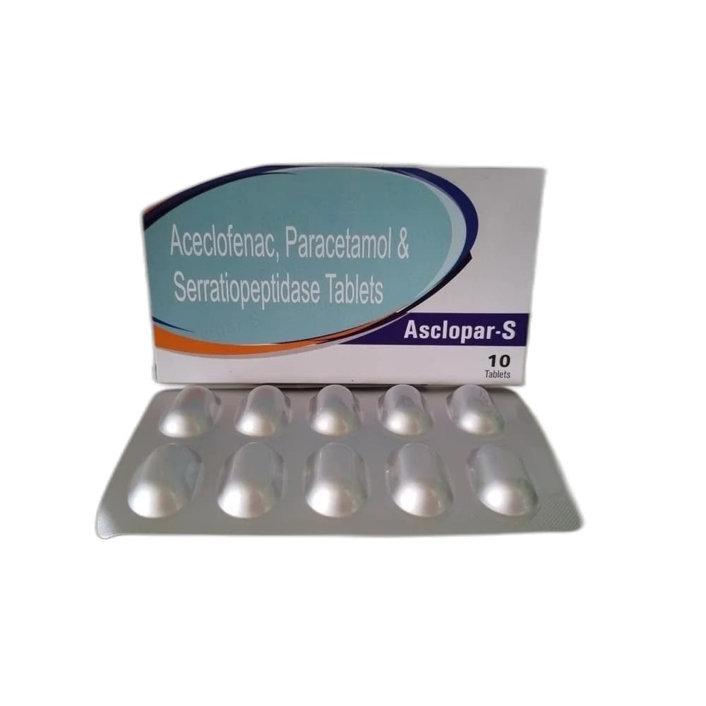 Asclopar-S Aceclofenac / Paracetamol / Serratiopeptidase