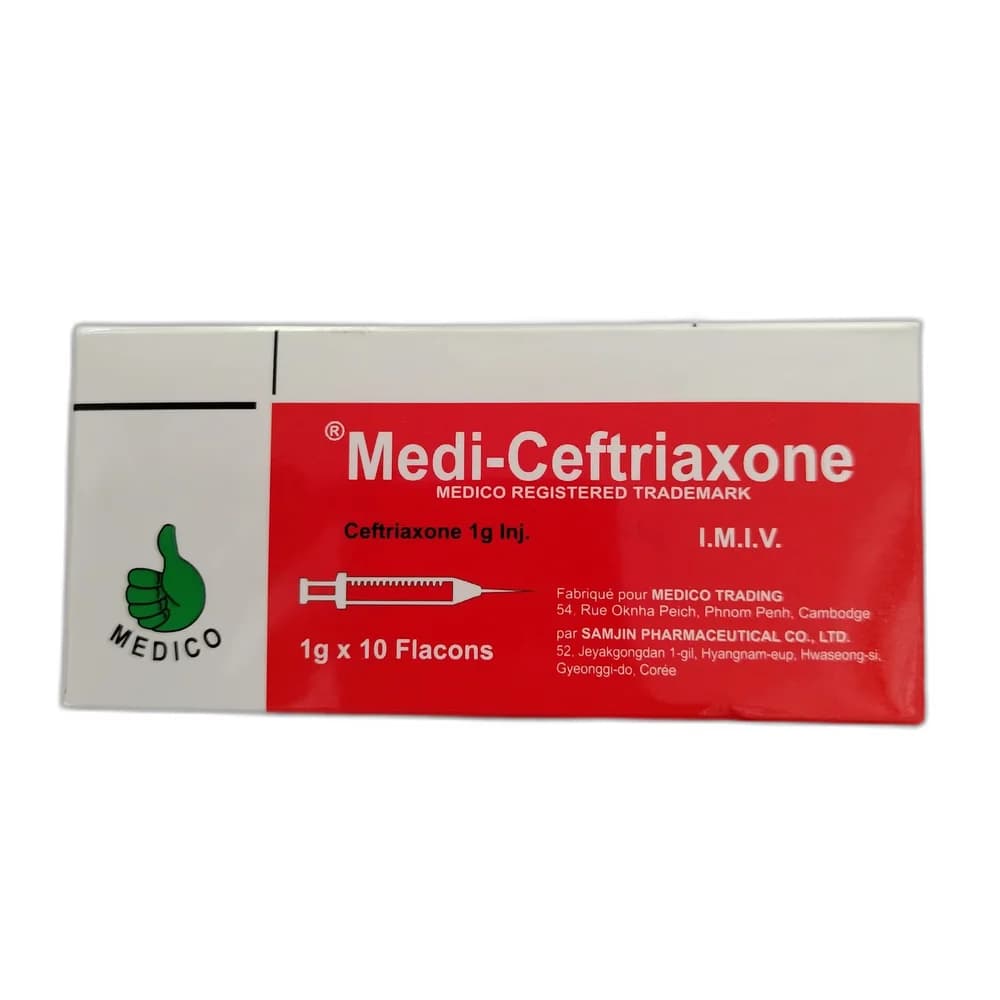 Medi-Ceftriaxone 1 g (potency)