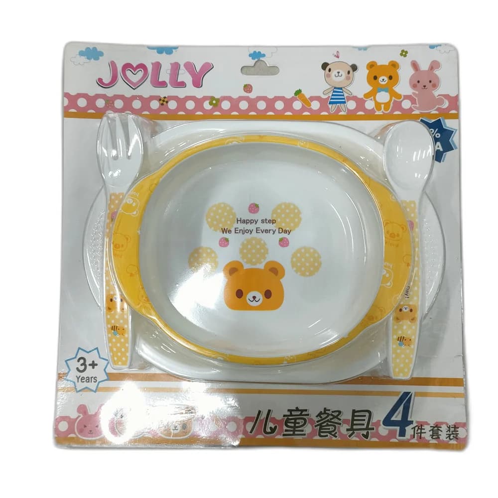 Jolly Children's Feeding Set 4-piece set, 3+ years