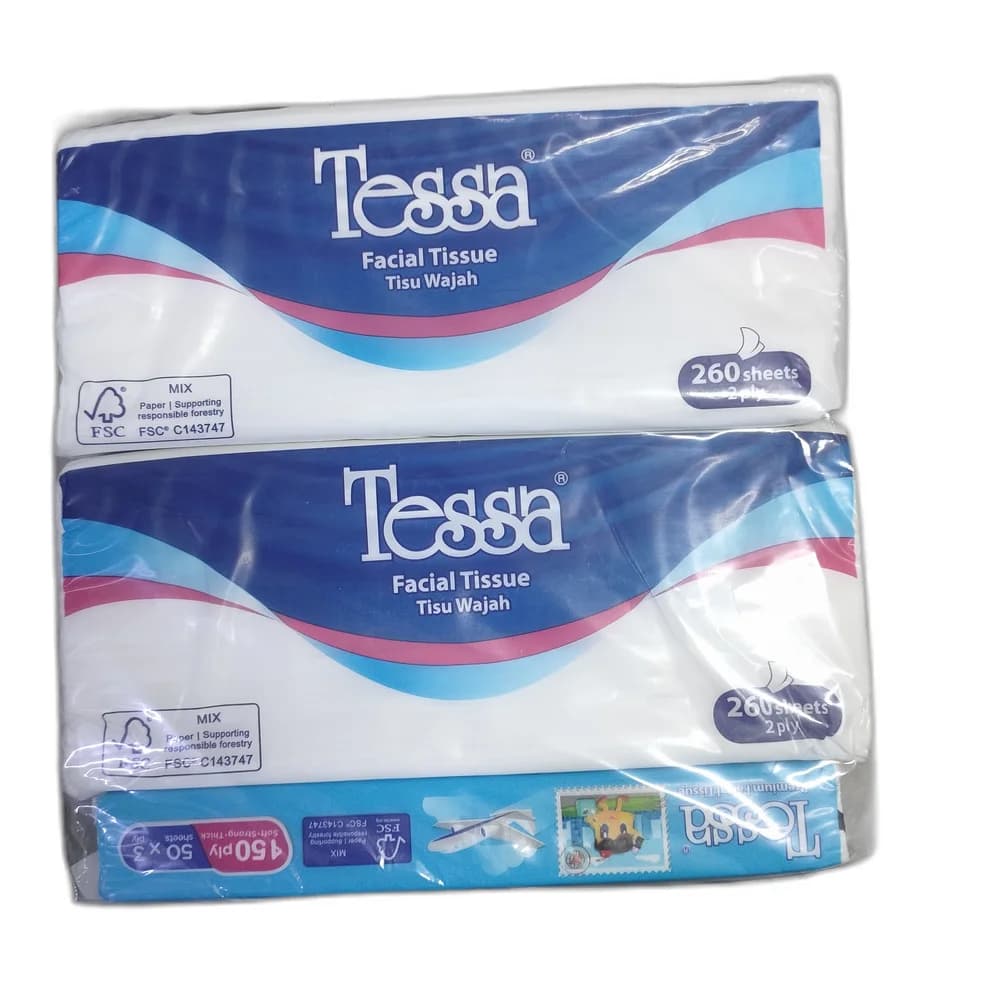 Tessa Facial Tissue 2 Ply