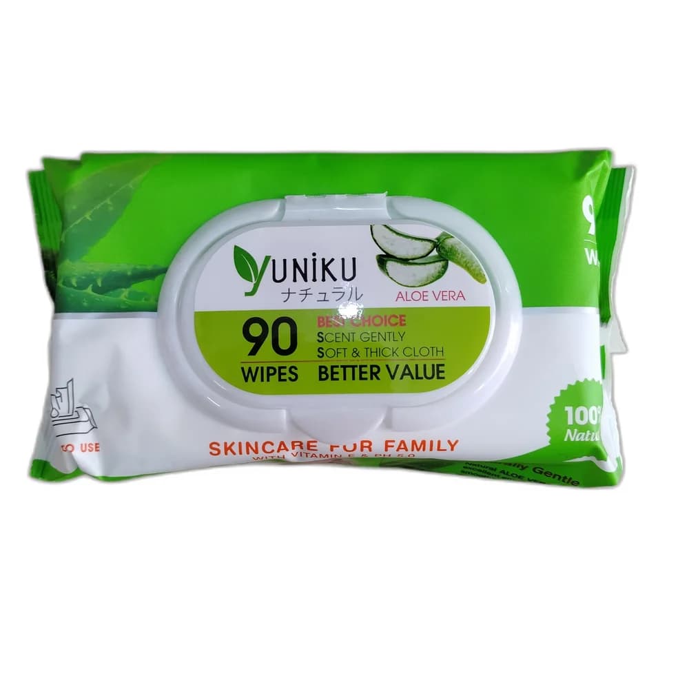 Yuniku Aloe Vera Wipes 90 Wipes