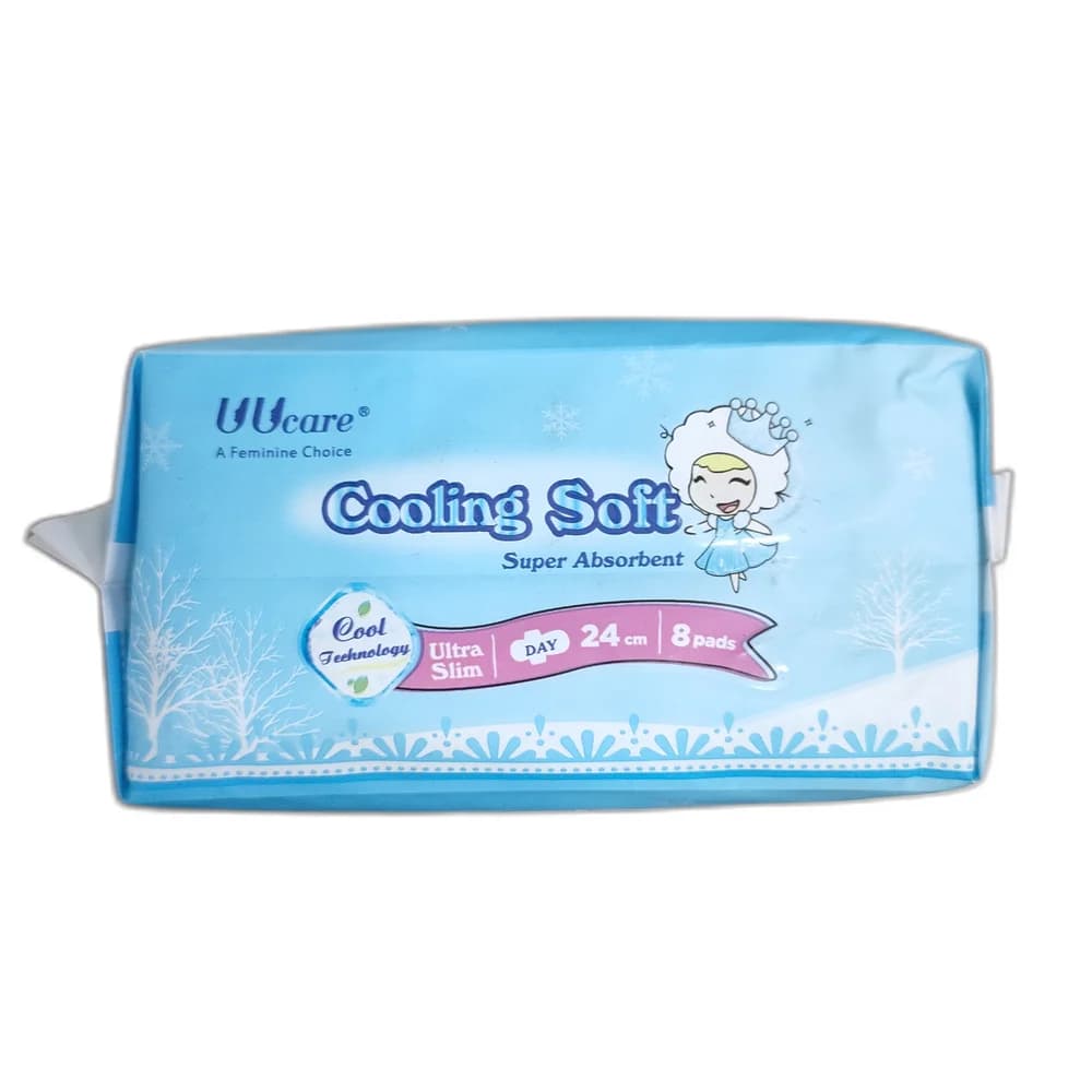 UUcare Cooling Soft Ultra Slim 24 cm, 8 pads
