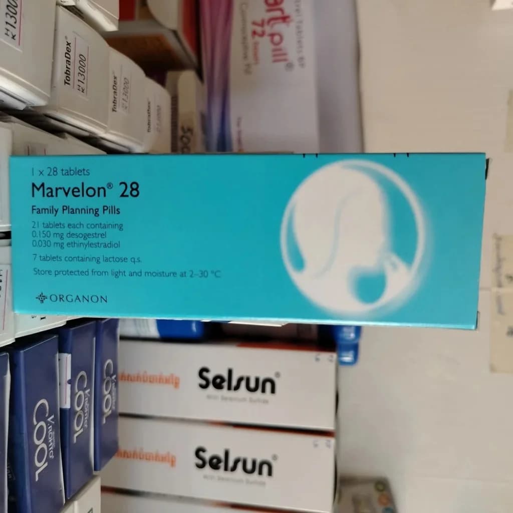 Marvelon 28 Desogestrel 0.15 mg + Ethinylestradiol 0.03 mg