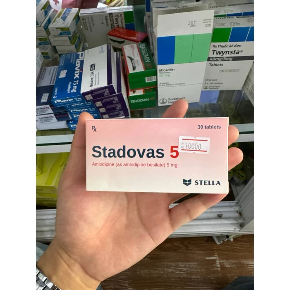 Stadovas 5 Amlodipine 5 mg per tablet