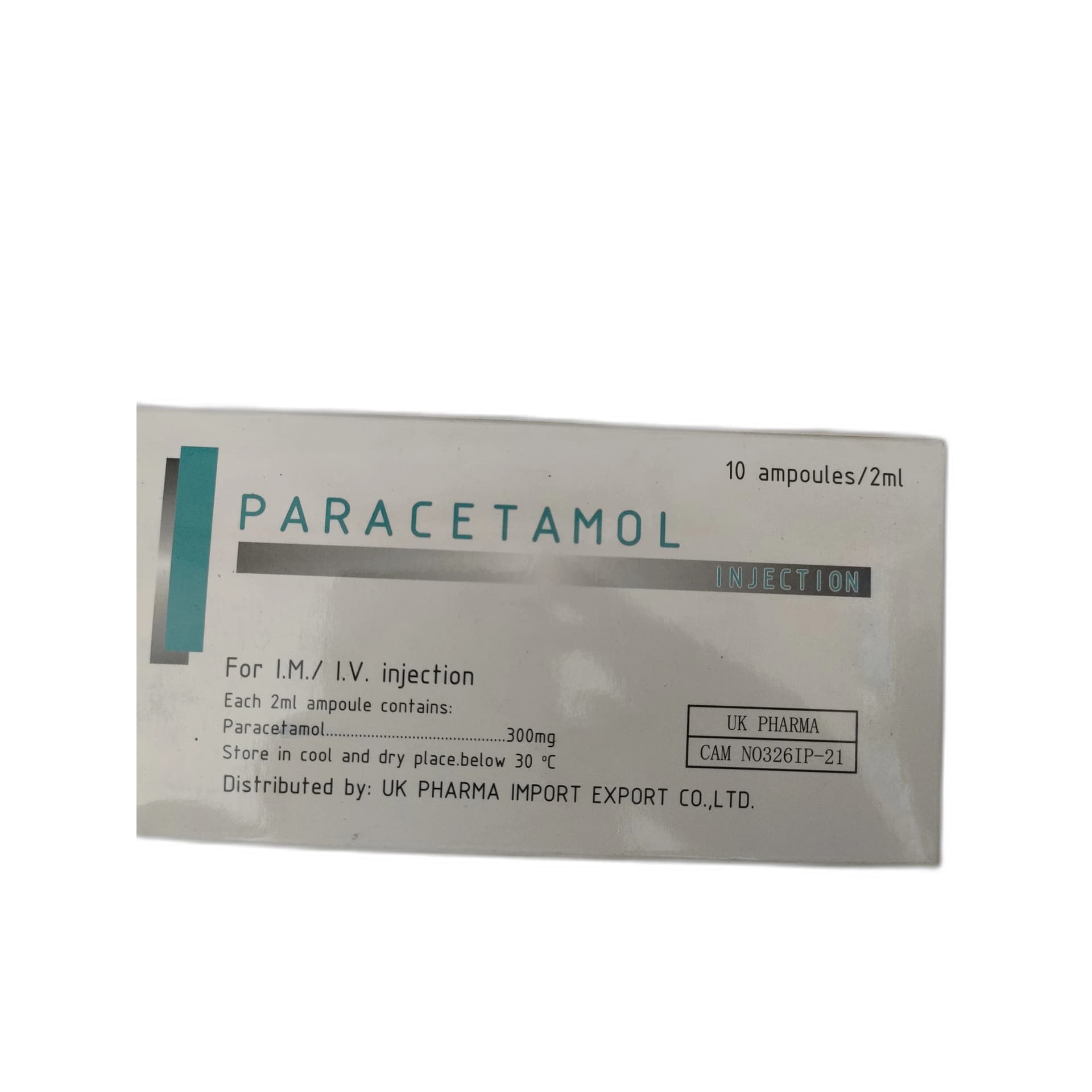 Paracetamol 300 mg / 2 mL
