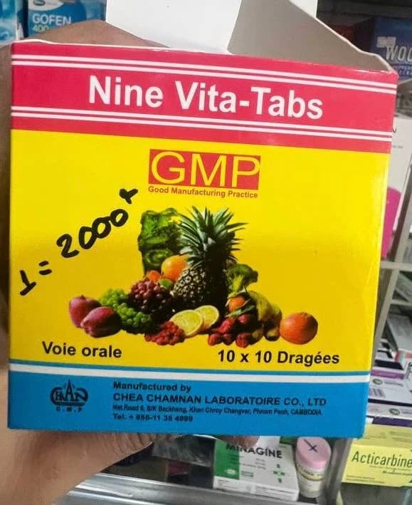 Nine Vita-Tabs 10x10 Dragees