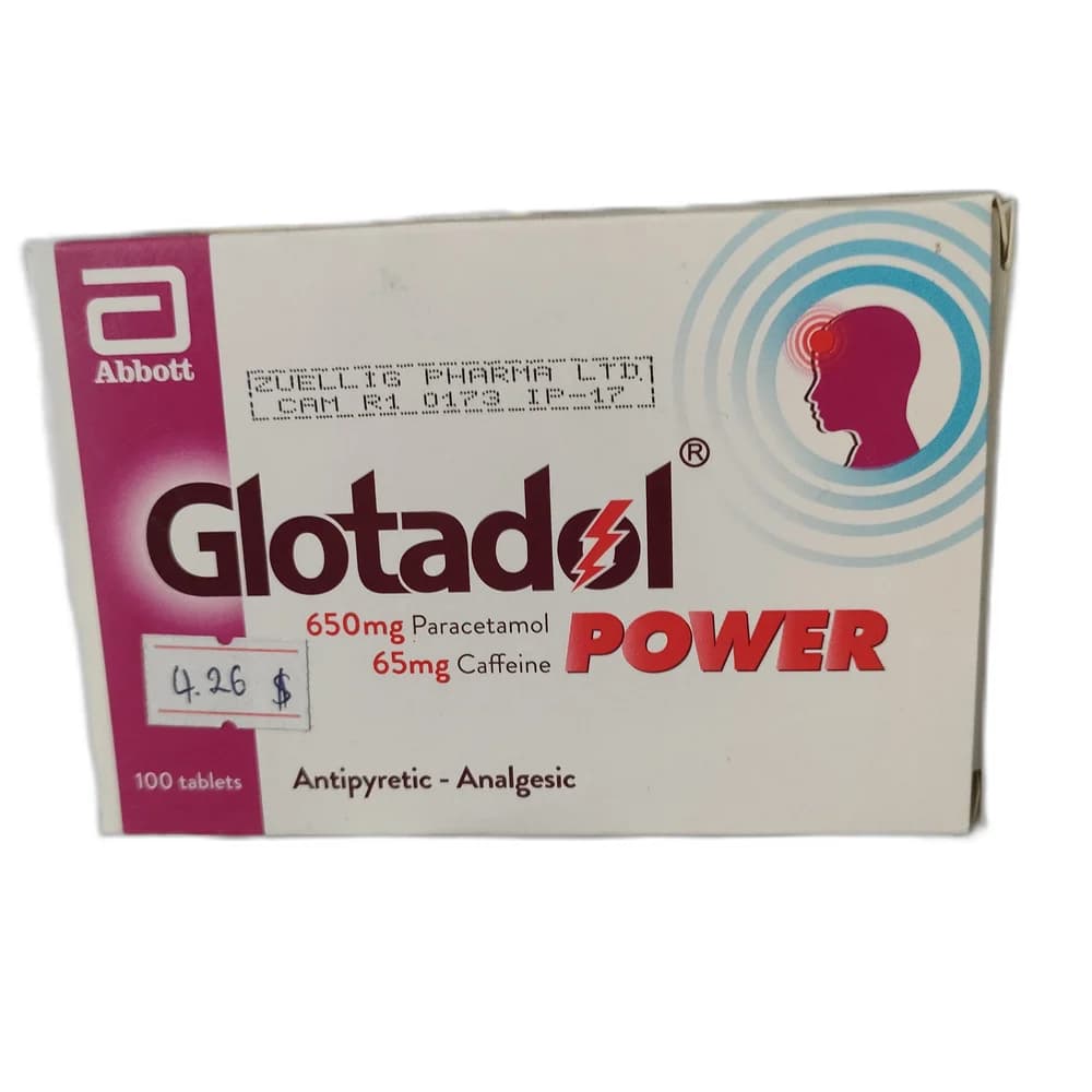 Glotadol Power Paracetamol 650 mg / Caffeine 65 mg