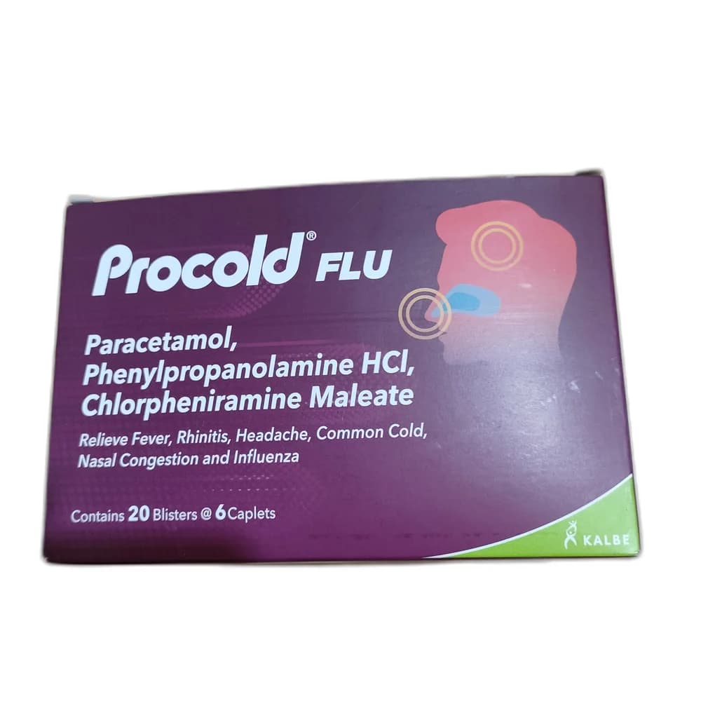 Procold Flu 500 mg / 25 mg / 2 mg