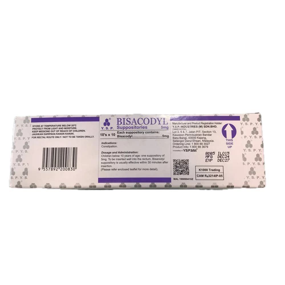 Bisacodyl YSP 5 mg