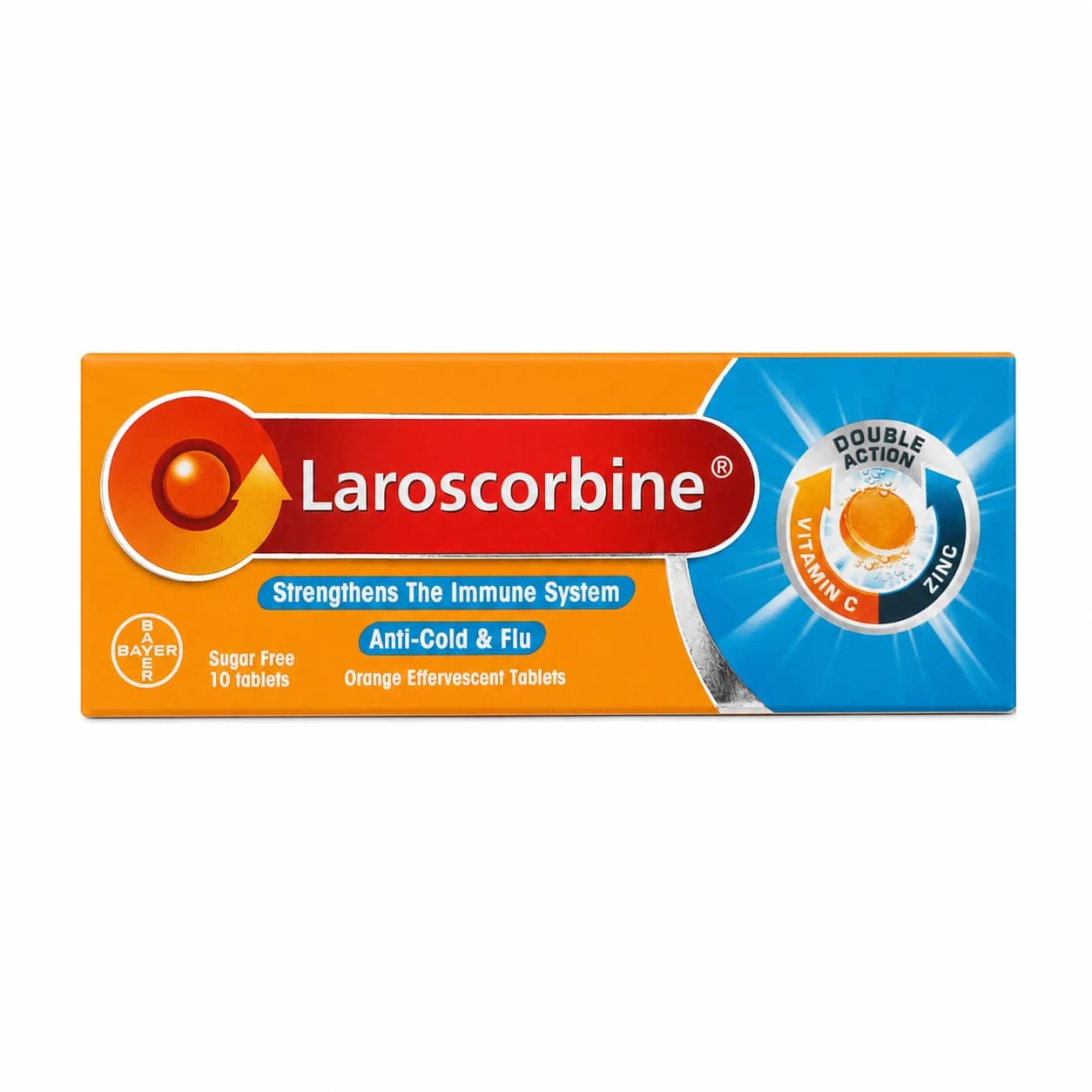 Laroscorbine Double Action Vitamin C 1000 mg + zinc 10 mg effervescent tablet