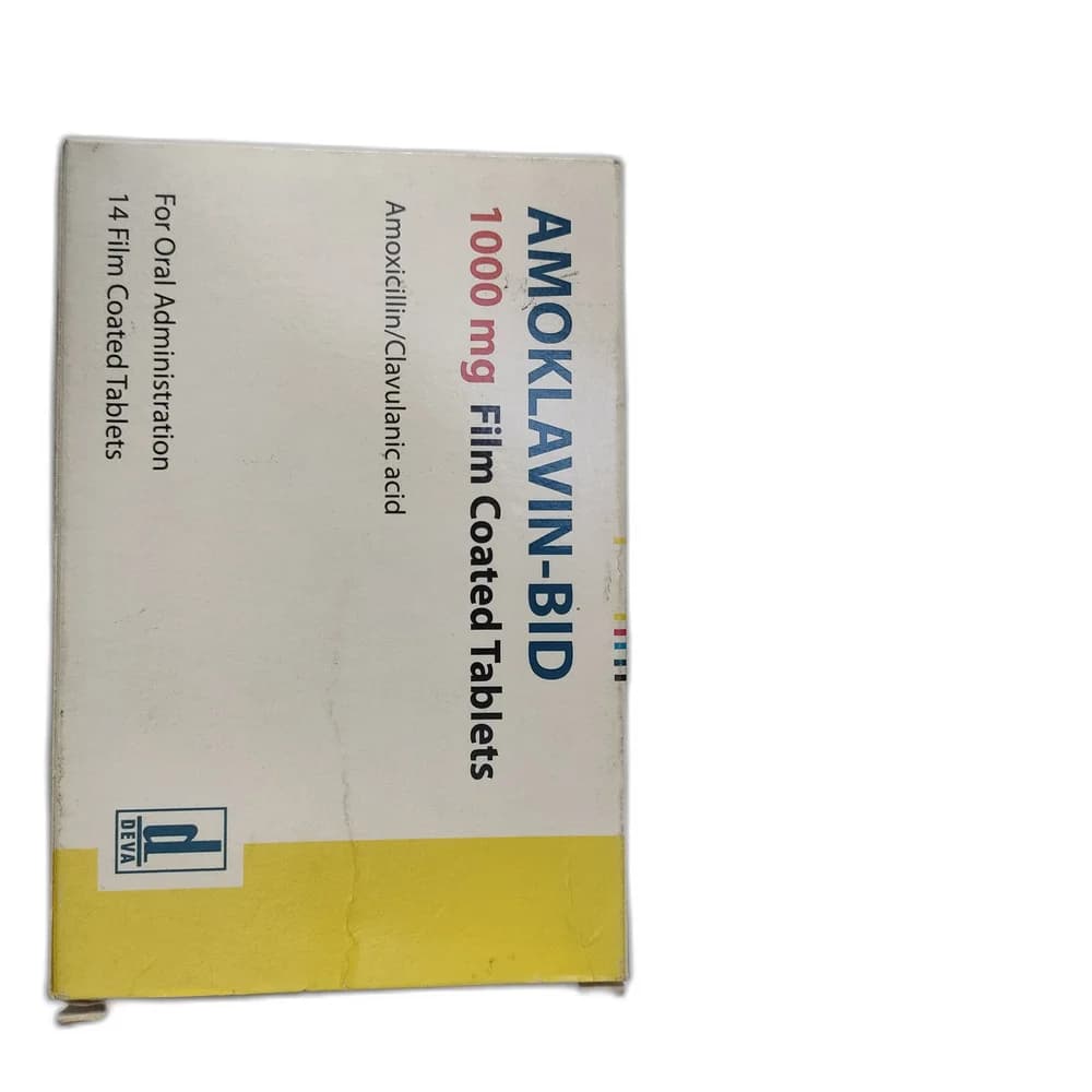 Amoklavin-BID 1000 mg (Amoxicillin 875 mg + Clavulanic Acid 125 mg)