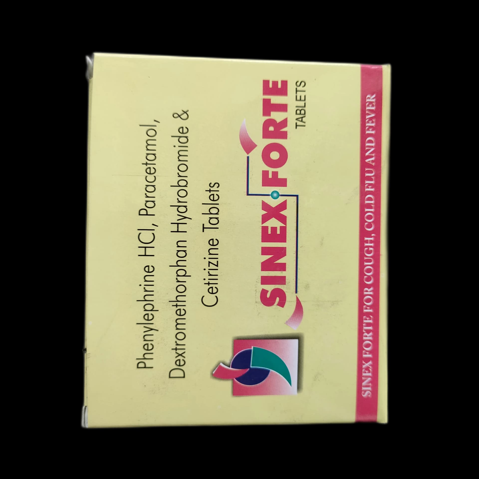 Sinex Forte Phenylephrine HCl 5mg, Paracetamol 500mg, Dextromethorphan Hydrobromide 10mg, Cetirizine Hydrochloride 5mg